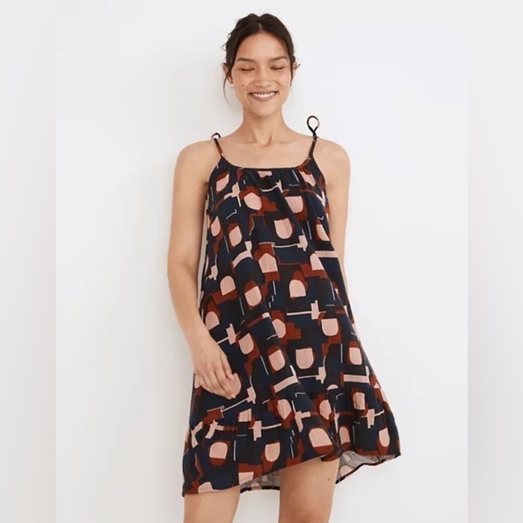 Madewell Lightestspun Tie-Strap Ruffle-Hem Cover-Up Dress in Color Collage - Picture 2 of 11